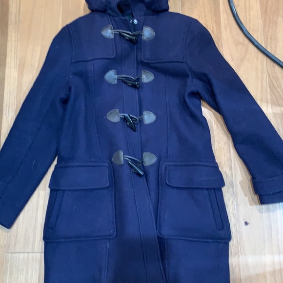 Brooks Brothers Navy Wool Duffle Coat Med Sz 6 - Picture 4 of 8